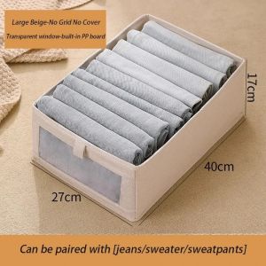 Portable Bedroom Wardrobe Organization Home for Pants Storage Box Clothes Organizers of Cabinets Drawers Fabric Foldable Boxes