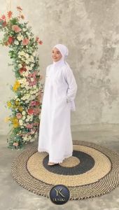 Yusiku Gamis umroh adem baju gamis umroh wanita Zahira