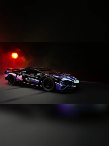 Building Blocks Toys Cars for Kids Bugatti Porsche Lamborghini Tiffany Cars Model with Remote Control and Motor