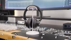 PUPGSIS Over Ear Headphones Wired: Studio Monitor Headphones - Professional 40kHz Hi-Res DJ Stereo Headphones - 1/4 to 3.5mm