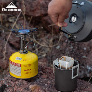 New XT-2F Xuanfeng rocket furnace (Titanium version) Stable Voltage Output Camping GasStove Portable Mini Card Outdoor Burner