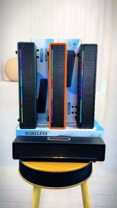 QIXI SK-2075 Wireless Bluetooth HiFi Bass Sound bar Multi Function Speaker with DISCO Flashing Lights