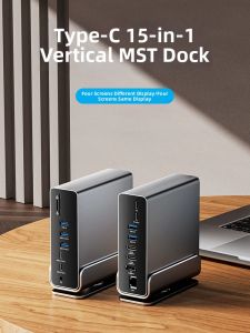 nuomeida| Thunderbolt 4 USB4 TypeC High-speed Multi-port Docking Station Desktop Stand Adapter Dual HDMI
