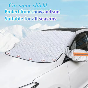 Summer Windshield Cover UV Reflective Sun Shade Waterproof 4-Season Universal Sun Protection Cover Winter Snow Shield