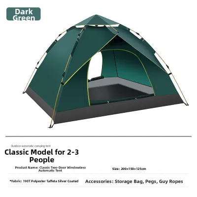 Waterproof Thicker Automatic Pop Up Camping Tent