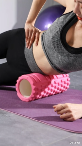Ống Lăn Massage Giãn Cơ Toàn Thân Foam Roller (33 x 14 cm) - Màu Ngẫu Nhiên