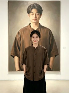 ZHUOCAN | Summer Breathable Henley Collar Short Sleeve Shirt