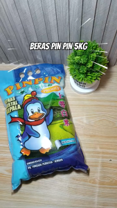Beras PINPIN Premium 5Kg – Pulen Wangi Beras Kristal Kepala – Kualitas Super