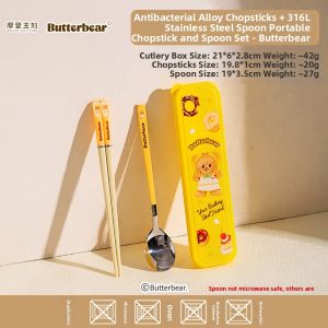 MODERN SWEETHOME | Portable Childrens Cutlery Set