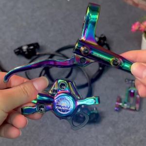 TANKE MT200 Bike Hydraulic Disc Brake MTB Brake BL BR 800/1600mm Bicycle Brake 2 Piston 3 Finger Steel Lever Bike Parts Upgrade