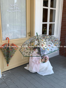 Thảm Họa Lãng Mạn Đầy Đủ Của TheFifthMoon Dù Bão Hoa Trong Suốt Dài Tay Cho Nữ Chính Phim Hàn Quốc Real Star Chống Nước