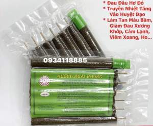 Gói 7 cây Nhang Ngải Cứu Hương Ngải Nhung (size đại) chính hãng