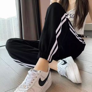 Mens And Womens Fleece Lined Straight Leg Casual Pants High Waist Cuffed Trousers Sporty Autumn Winter Long Sweatpants