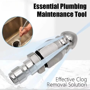 Đầu Phun 0.8mm Thông Đường Ống Cống Kết Nối Nhanh 1/4" Dùng Với Máy Rửa Xe Áp Lực