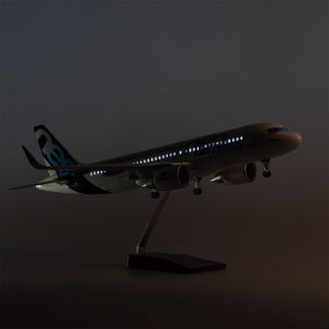 1/80 Large Scale Airplanes 47cm Prototype A320Neo Diecast Resin Model Airplanes Kit with Stand For Collection Display or Gift