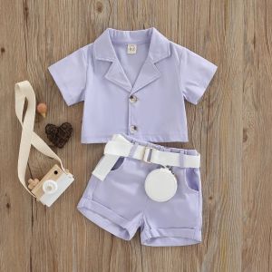 [0-5th] SETELAN ANAK BALITA IMPORT CROP PASTEL PINK LILAC