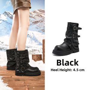 Semir | Brown Chunky Heel Bootie Ankle Boots