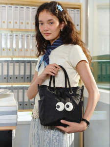 LeSportsac | New Emoji Series Cute Big Eye Black Tote Bag