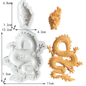 Mold Nướng Kẹo Mùa Xuân Bằng Silicon Trang Trí Hình Rồng Năm Mới Chúc Mừng Đồ Trang Trí Nướng Đồ Chế Biến Đường Cho Nhà Bếp