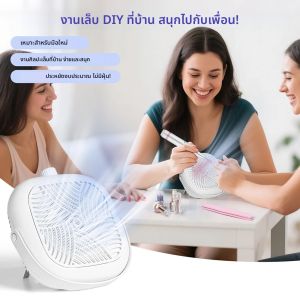 เครื่องดูดฝุ่นเล็บแบบพกพาขนาดเล็ก 5300 รอบต่อนาที แรงดูดสูง แบบไร้แปรงถ่าน กำลังแรง รุ่น 6o °   การใช้งานขาตั้งแนวตั้ง