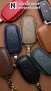 Bao Da Chìa Khoá Xe Ô Tô FOR-E2 Ford Raptor Ford Eco Sport Ford Wild Track Smartkey 2 Nút Bấm Ốp Chìa Khoá Da Thật
