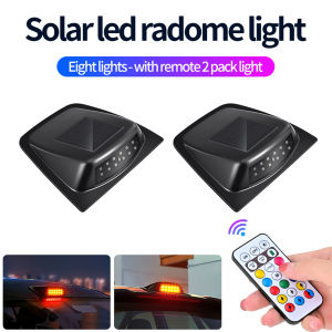 KEVANLY | Đèn LED Năng Lượng Mặt Trời Gắn Nóc Xe Đèn Cảnh Báo Nhiều Màu Sắc Đèn Định Vị Nhấp Nháy Đèn Trang Trí Chống Va Chạm Phía Sau
