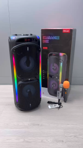 ลำโพงคาราโอเกะไร้สาย KTS-1929 ลำโพงคู่ 8 นิ้ว พร้อม ไมโครโฟนไร้สาย+ไมโครโฟนมีสาย+รีโมท