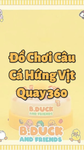 [Đồ chơi giáo dục] Đồ Chơi Câu Cá Hứng Vịt 2In1 Xoay Tự Động Phát Triển Trí Tuệ Rèn Luyện Tay Mắt (Tặng Vợt Cần Câu)