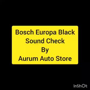 Bosch Europa horn Black with relay 12V 910 Bosch Horns