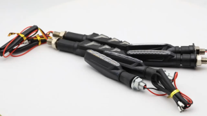 2pcs Motorcycle Flasher Turn Signal Lights Amber Bendable Motorbike Indicator Blinker Motorcycle Lights
