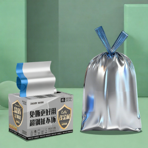 HANSHILIUJIA | Easy-to-Use Tear Resistant Drawstring Kitchen Garbage Bags Extra Thick