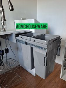 Kitchen Pull out Waste Bin Trash Bin 2 tubs high quality
