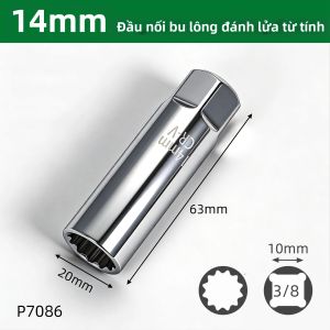 Ổ Cắm Bugi Đa Năng 14/16mm Mỏ Lết Từ Tính Mỏng Linh Hoạt 12 Cạnh Dụng Cụ Sửa Chữa Ô Tô Dùng Cho Công Việc Cơ Khí