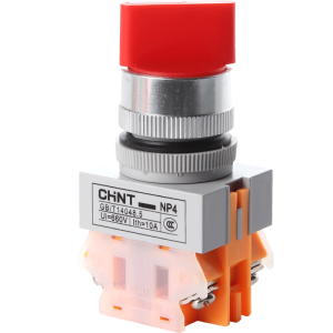 CHNT | Lighted Self-locking Knob Switch 22MM Two-Position Three-Pole Single Make and Single Break