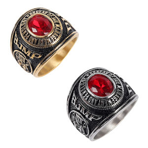 Bfp bullring dilg bjmp nhẫn thép không gỉ cho nam giới Kích thước 7-13