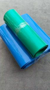 ฟิล์มหด200mm-300mmขนาดใหญ่ สีฟ้าและสีเขียวใช้ห่อแบตลิเธียมหุ้มแบต กันน้ำ กันเปื้อน กันช็อต โดนการใช้ไดร์ร้อนเป่าพร้อมส่ง