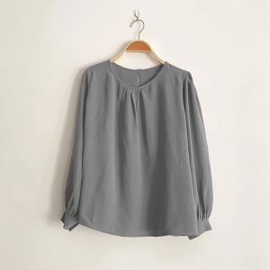 BLOUSE WANITA LENGAN PANJANG POLOS BAHAN CRINGKLE ADEM KEKINIAN ATASAN CEWEK VIRAL MURAH KUALITAS TINGGI BAHAN CRINGKLE ADEM NYAMAN DAN JASTIH SANGAT COCOK DI PADUKAN DENGAN APAPUN ATASAN WANITA KOREAN VIRAL DAN KEKINIAN POLOS AYO CHECK