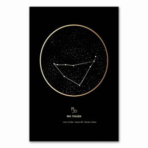 Chòm Sao Hoàng Đạo Thiên Văn Học Nghệ Thuật Treo Tường In Canvas Phong Cách Hiện Đại Trang Trí Nhà Trẻ Unframed Hình Chữ Nhật Dọc Trang Trí Nhà