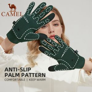 Camel Touchscreen Cycling Gloves Winter Thermal Warm Full Finger Glove Motorcycle Bicycle Gloves