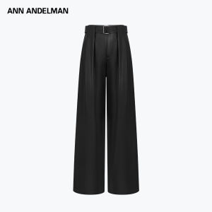 ANN ANDELMAN | Retro Mod Black Soft PU Leather Pants