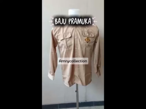 Seragam Pramuka Laki-Laki Lengan Panjang Pramuka Saku 2 Seragam Sekolah SD SMP SMA By.Amrycollection (TWIST)