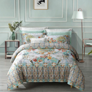 FUANNA (富安娜) | 100-Thread-Count Long Staple Cotton High-End Sateen Printed Bedding Set
