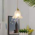 Eloty Copper Retro Dining Chandelier with Glass Shade Warm Light American Style for Bedroom and Bar in Guangdong Middle Shantou. 