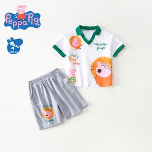Peppa Pig | Summer Children Set Short Sleeve Polo Shirt Shorts