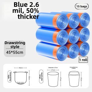 CHUSHE | Thickened Home-use Black Trash Bags Medium/Large