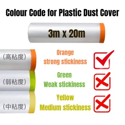 4.5m x 20m Plastic Dust Cover Disposable Furniture Dustproof Cover Protective Cover Plastic Cover Plastic Film