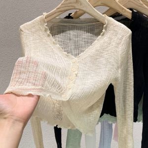 Summer Lightweight Knit Cardigan Sun Protection