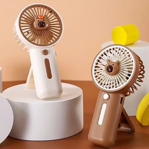 Mini Fan with High Wind Power Portable Capibala Handheld Fan USB Charging 3-speed Wind Speed Summer Cooling