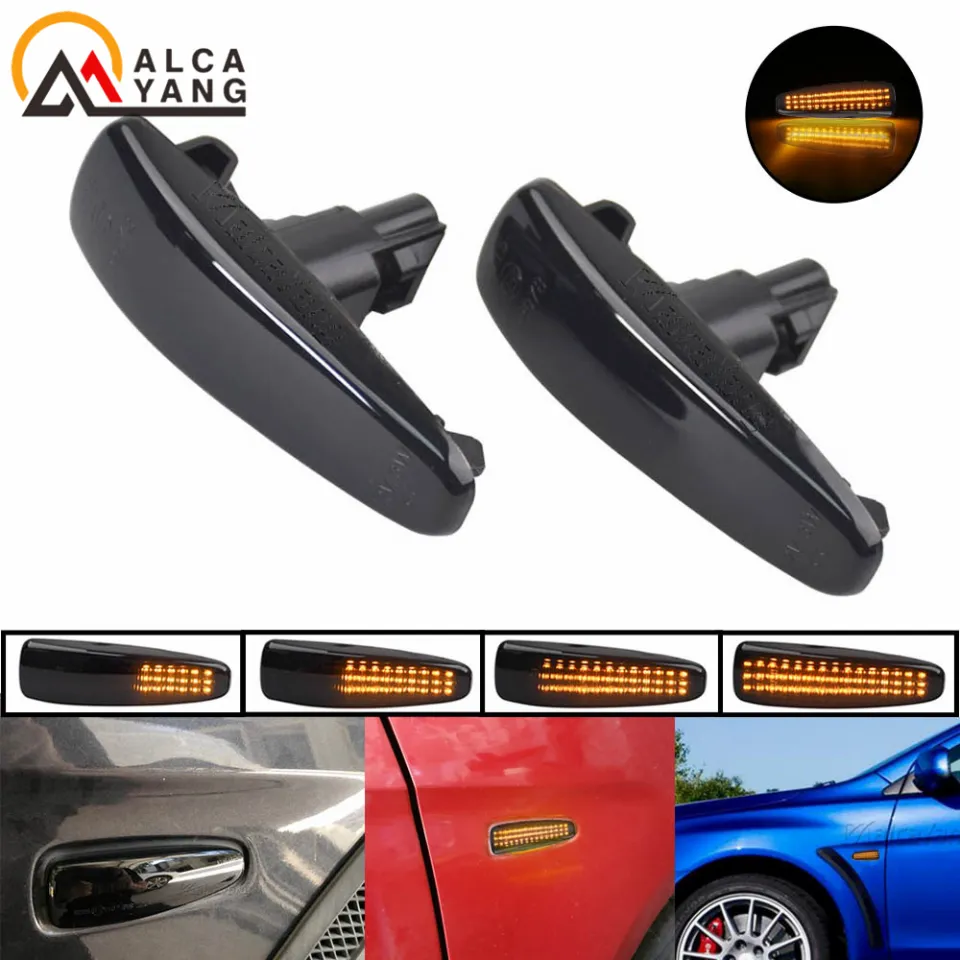 2PCS Fender Turn Signal Side Marker Light For Mitsubishi Outlander Mirage Lancer