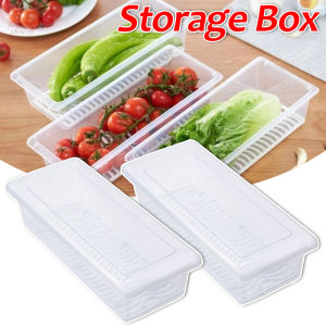 6/12Pcs Fruit Storage Containers for Fridge / 1.5L Food Storage Box Crisper for Refrigerator / with Removable Drain Tray / Plastic Fresh Box for Produce Bacon Fruits and Vegetables